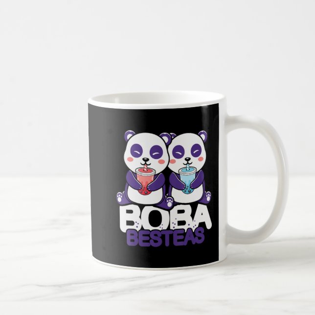 Taza De Café Chicas de Panda Boba Bubble Tea Anime Kawaii Neko (Derecha)