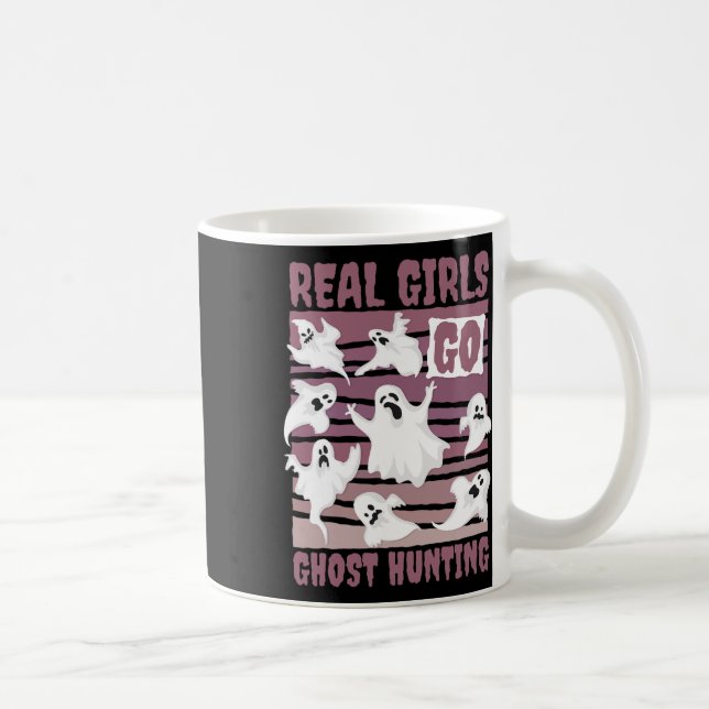 Taza De Café Chicas de verdad se lanzan a cazar fantasmas (Derecha)