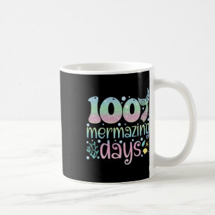 Taza De Café Chicas Del Día De La Escuela 100 Días Mermazadores