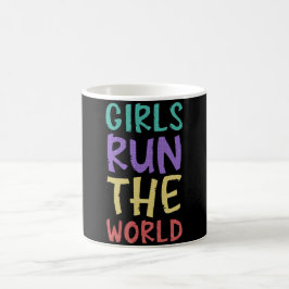 Taza De Café Chicas Dirigen A La Feminista Mundial
