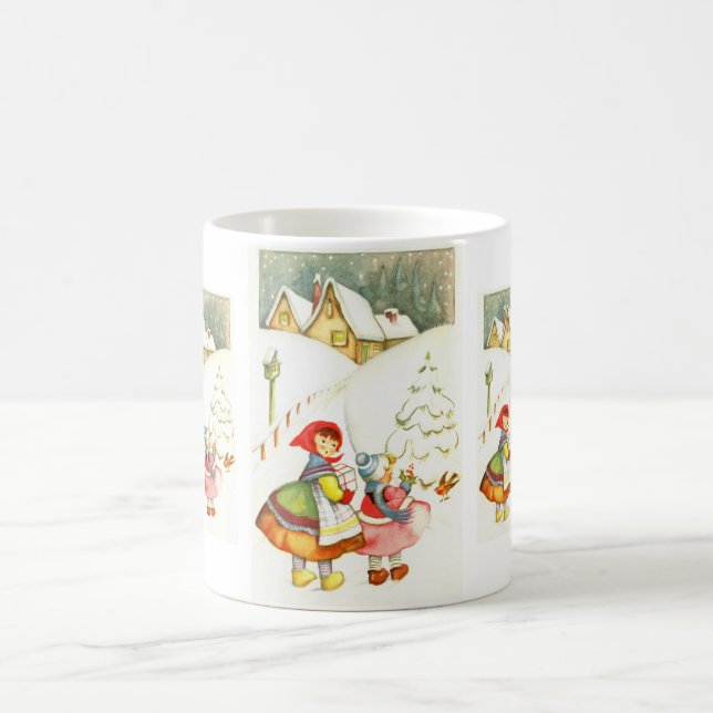 Taza De Café Chicas en la nieve (Centro)