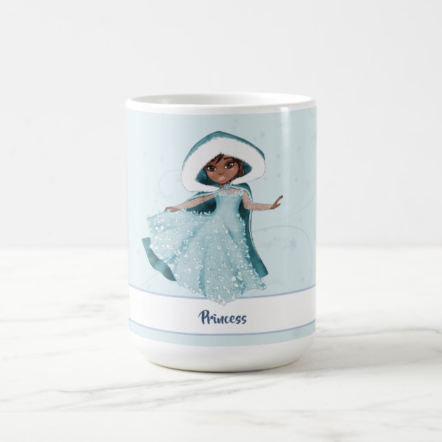 Taza De Café Chicas encantados de la princesa navidad copos de  (Centro)