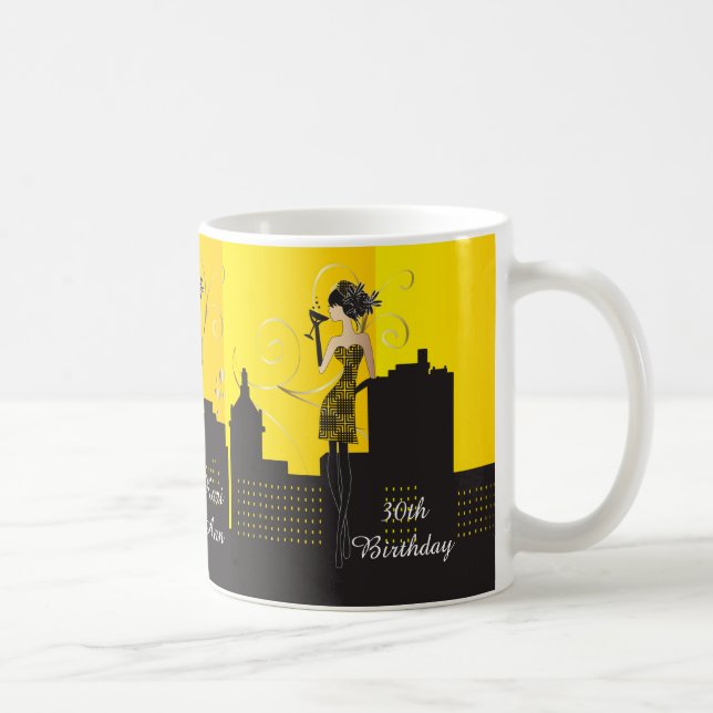 Taza De Café Chicas fuera - Amarillo (Derecha)