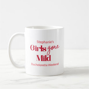Taza De Café Chicas Moderadas Fin de Semana de Soltera con Guió
