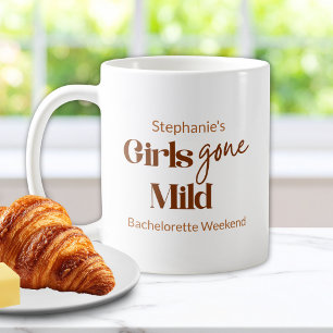 Taza De Café Chicas Moderadas Guion Elegante Fin de Semana en l