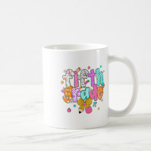 Taza De Café Chicas Preppy de vuelta al cole de 5º curso con la
