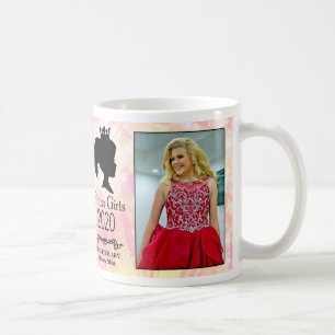 Taza De Café Chicas purpurinas 2020 Miss Febrero