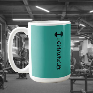 Taza De Café #Chicas que levantan la panza de Dumbbell
