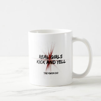 Taza De Café Chicas reales patean y gritan café tafetán