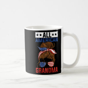 Taza De Café Chicas Toda Abuela Estadounidense 4 De Julio