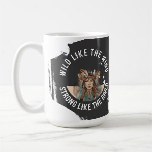 Taza De Café Chicas y mujeres de empoderamiento de doble afirma