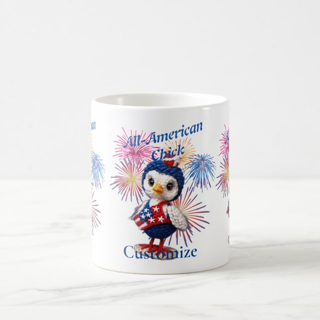 Taza De Café Chick Thunder_Cove, todo estadounidense (Centro)