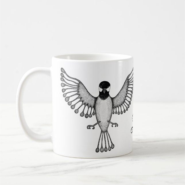 Taza De Café Chickadee personalizado (Izquierda)