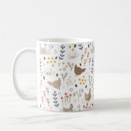 Taza De Café Chicken Aovers Farmgirl Floral Gift Mom