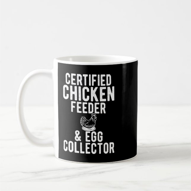 Taza De Café Chicken Certified Chicken Feeder Egg Collector Hen (Izquierda)