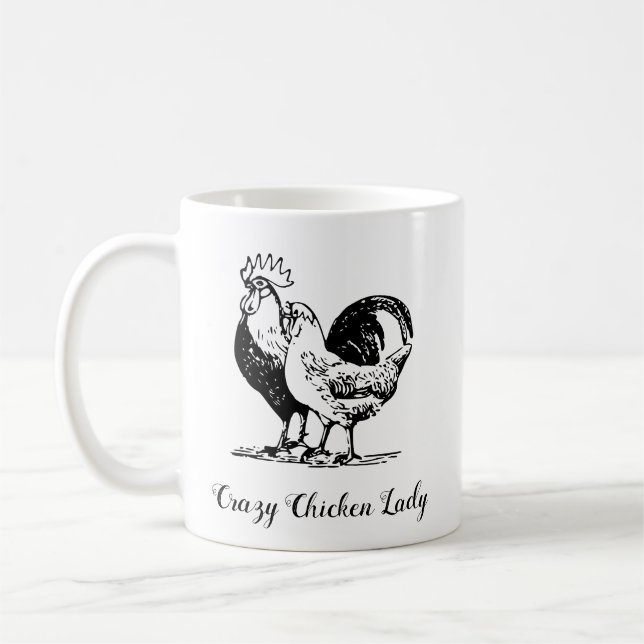 Taza De Café Chicken Lady Mug (Izquierda)
