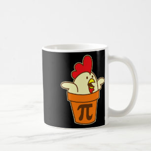 Taza De Café Chicken Pot Pi Geek Pie Matemáticas Pun Funny
