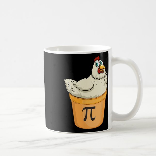 Taza De Café Chicken Pot Pie Funny Math Pun Chicken Pot Pi (Derecha)