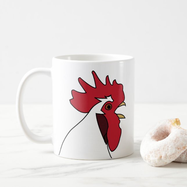 Taza De Café Chicken Rooster (Con donut)