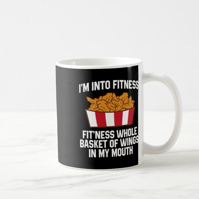 Taza De Café Chicken Wings Quote Hot Wing Fast Food Funny Chick (Derecha)
