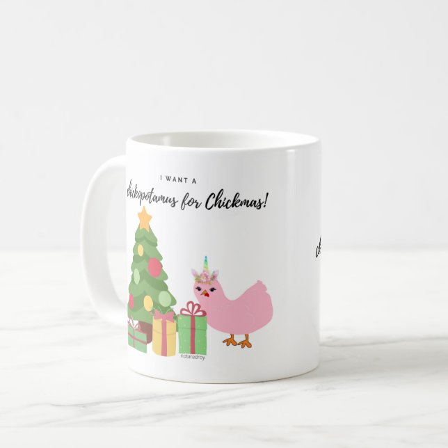 Taza De Café Chickopotamus para las navidades (Anverso izquierdo)