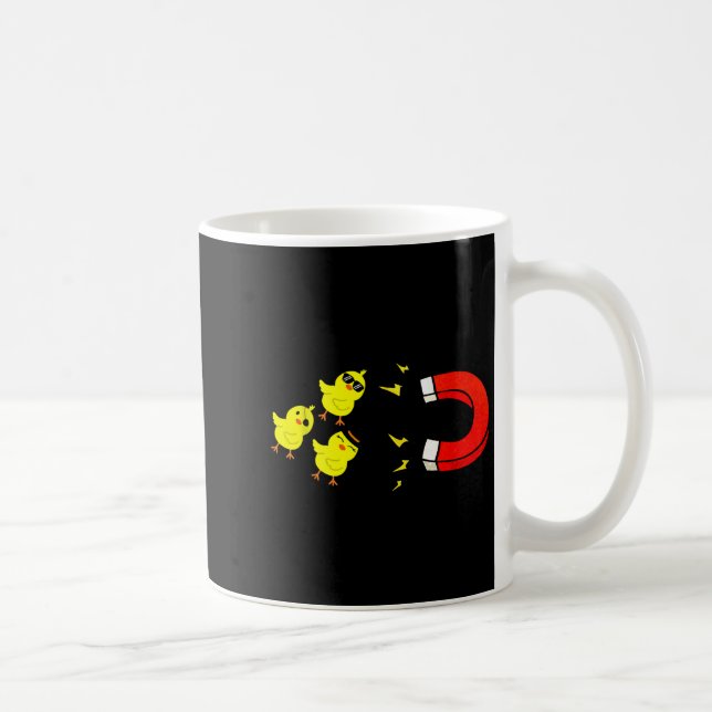 Taza De Café Chicks With Magnet Funny Halloween Chick Magnet Va (Derecha)