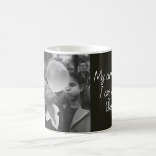 Taza De Café Chicle Burbuja Infantil Foto Antigua Mensaje Posit