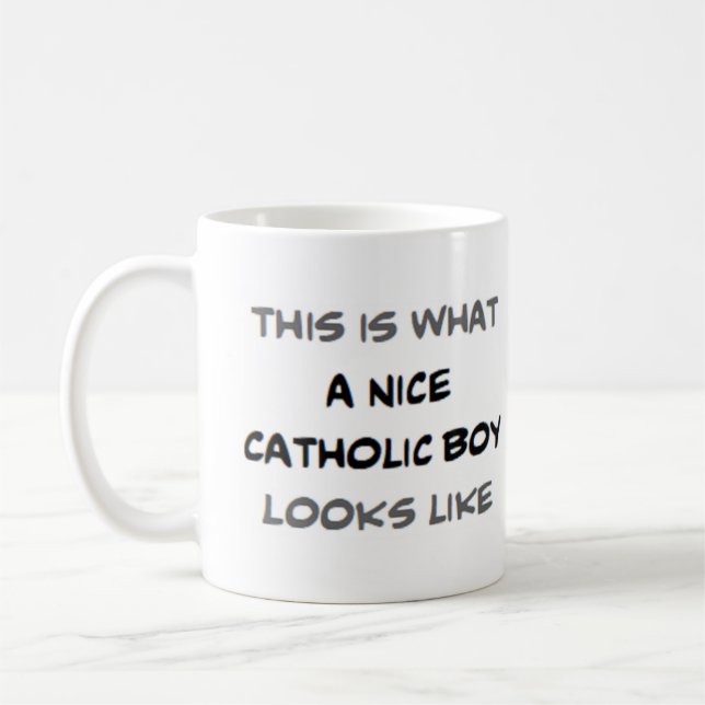 Taza De Café chico católico, agradable (Izquierda)