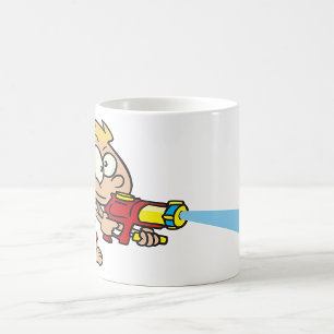 Taza De Café Chico con diversión de verano con pistola de agua