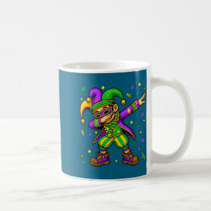 Taza De Café Chico Dabbing de Mardi Gras Sombrero Divertido de