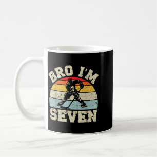 Taza De Café Chico de 7 años cumpleaños hockey sobre hielo 7 añ