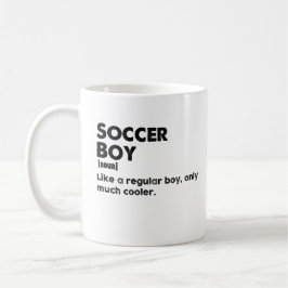Taza De Café Chico de fútbol divertida definición de diccionari