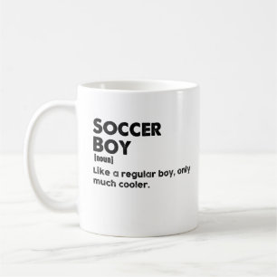 Taza De Café Chico de fútbol divertida definición de diccionari