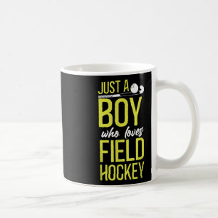 Taza De Café Chico de Hockey sobre Hierba Solo un Chico que Ama