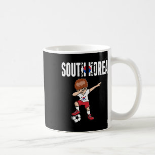 Taza De Café Chico del fútbol haciendo Dabbing Corea del Sur Fa