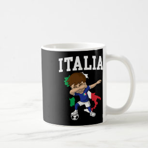 Taza De Café Chico Fútbol Italia Italiano Bandera De Italia Map