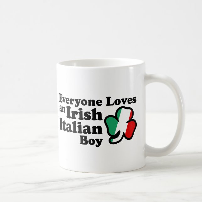 Taza De Café Chico italiano irlandés (Derecha)