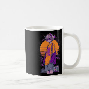 Taza De Café Chico jugador de anime retro