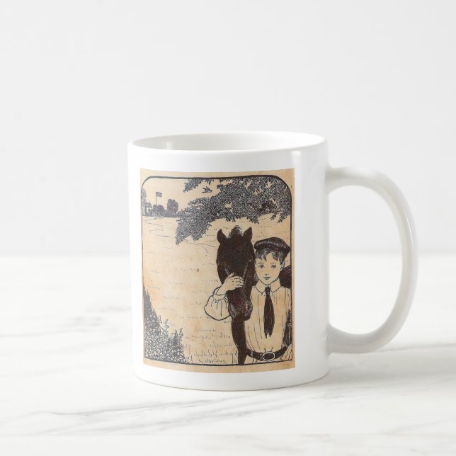 Taza De Café Chico y caballo (Derecha)