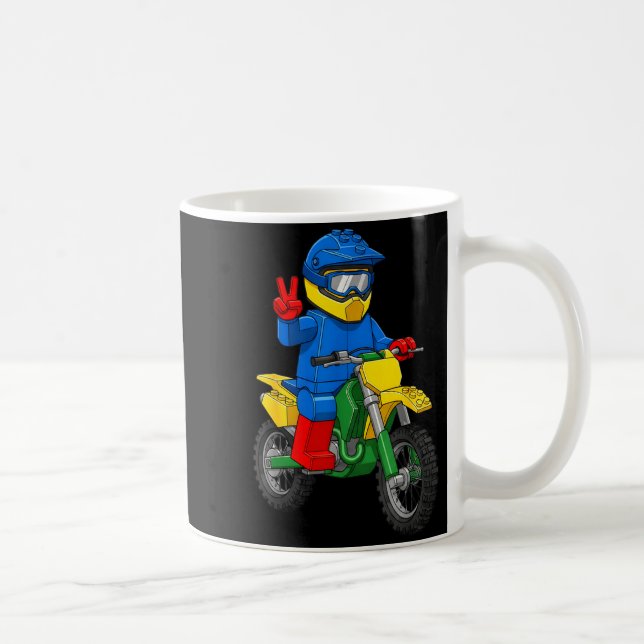 Taza De Café Chicos constructores de motocicletas divertidas ju (Derecha)