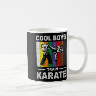 Taza De Café Chicos geniales entrenan Karate Vintage Taekwondo 