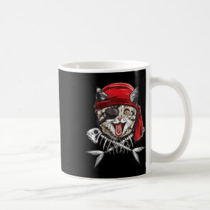Taza De Café Chicos Piratas Del Gato Jolly Roger Flag Skull Y C