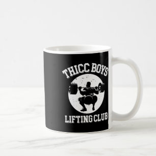 Taza De Café Chicos Thicc Lifting Club Gracioso Gimnasio Mens S