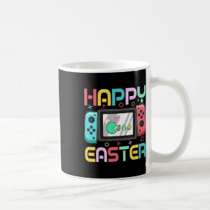 Taza De Café Chicos Videojuego Comiendo Feliz Día de Pascua Hue