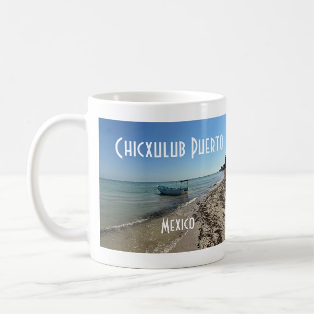 Taza De Café Chicxulub Puerto, México - Classic Mug (Izquierda)