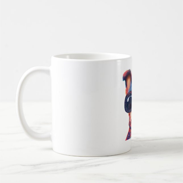 Taza De Café Chihuaha estilo chillhuahua bohemio con Sunglasse (Izquierda)