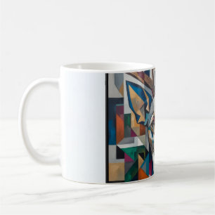 Taza De Café Chihuahua abstracto