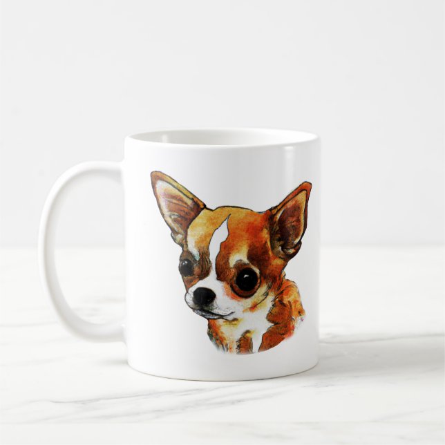 Taza De Café Chihuahua acuarela (Izquierda)