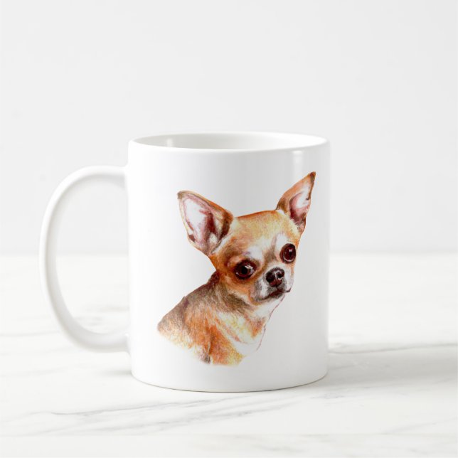 Taza De Café Chihuahua acuarela (Izquierda)