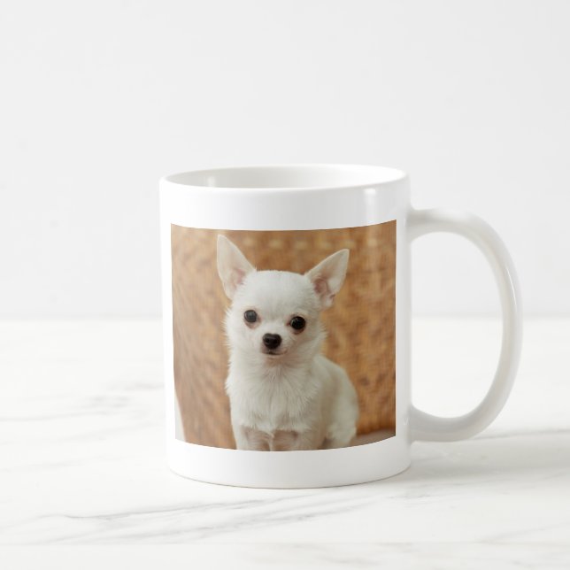 Taza De Café Chihuahua blanca (Derecha)